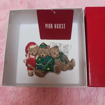 크리스마스 베어 모티브 머리핀