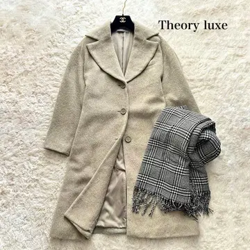새상품급 theory luxe 체스터 코트 롱 울 루즈핏 38