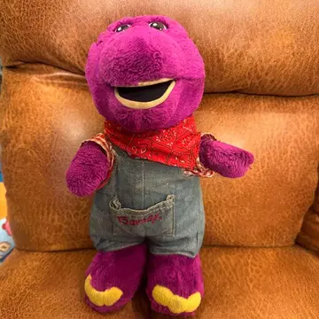 버니 봉제 인형 데님 오버롤 ot36