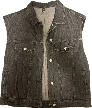 데님 베스트 구제 의류