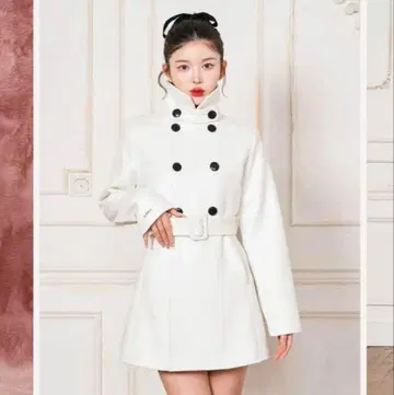 darich 멜톤 스탠드 칼라 코트