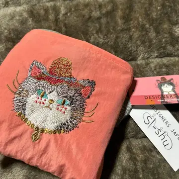 키타무라 하루코  고양이 자수 2way 에코백 택 포함 미사용 새상품