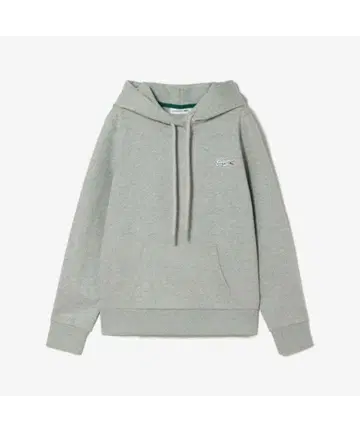 Lacoste 스트라이프 락 엠블럼 후디 스웨트 셔츠 그레이