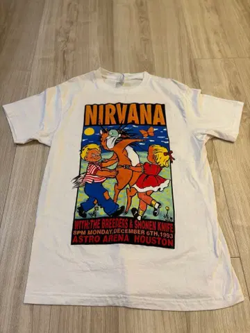 NIRVANA 콘서트 T셔츠 1993년
