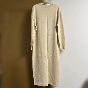 베이지 니트 원피스 긴팔