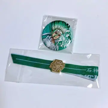Dr.STONE 응원단 캔뱃지 팔찌 이시가미 센쿠