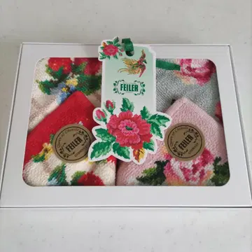 페이러 박스형 미사용 새상품 손수건 2장 세트