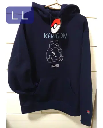 카비곤 후드티 LL 네이비 포켓몬 택 포함 미사용 새상품