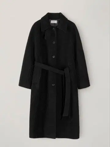 OHOTORO Tangled Alpaca Coat Black