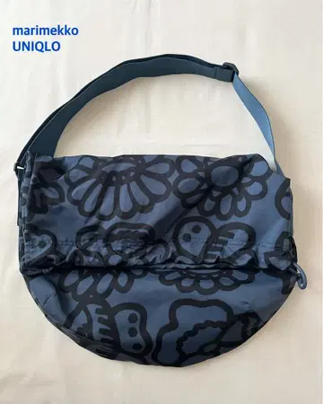 유니클로 x marimekko 드로우 스트링 백 네이비