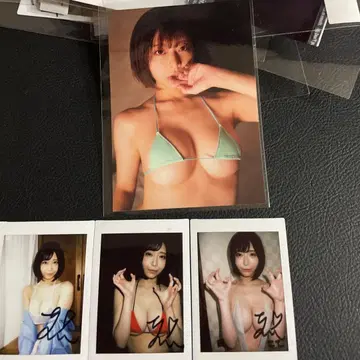 코히나타 유이 친필 사인 폴라로이드, 브로마이드 포함 세트