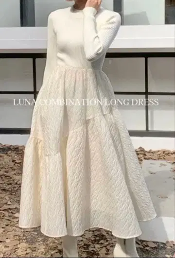 벌스데이 바쉬 LUNA COMBINATION LONG DRESS M