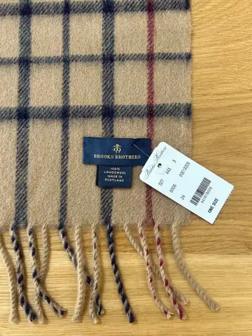 [ 새상품급 ] Brooks Brothers 100% 램스울 머플러