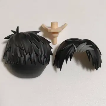 넨도로이드 더그 머리 부품 블랙 헤어 x 메쉬 올림 앞머리