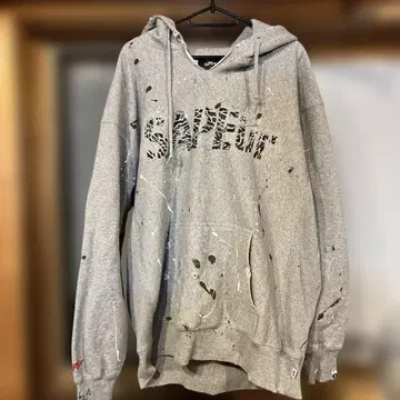 초레어 SAPEur 페인트 데미지 후드티 XL