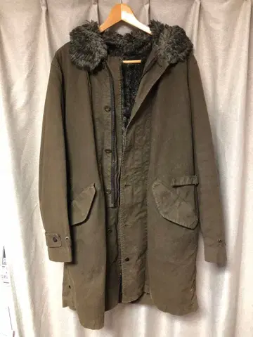 클리닝 중 N 할리우드 CDA 시기 모즈 코트 사이즈 S 구제 의류 가공