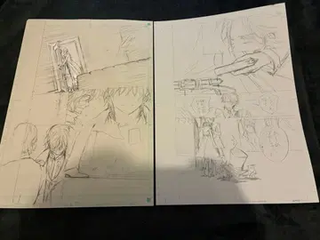 뱀파이어 기사 원화전 한정판 히노 마츠리 선생님 친필 [원고 초안] 2매