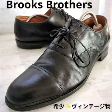 Brooks Brothers 비즈니스 슈즈 남성용 천연 가죽 블랙 25