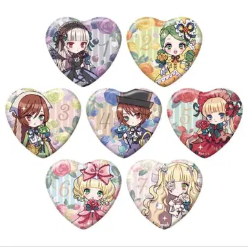 로젠 메이든 블루움 프렌즈 하트 캔뱃지