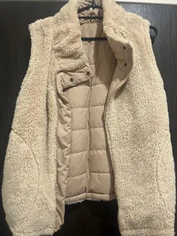 보아 베스트 베이지 플리스 리버서블