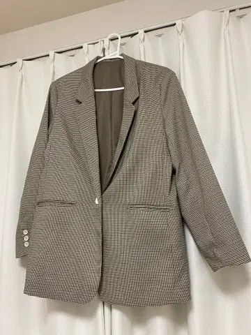 [ 미사용 ] VIS 체크 무늬 테일러드 자켓