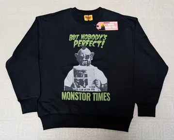 MONSTOR TIMES SWEAT SHIRT BLACK