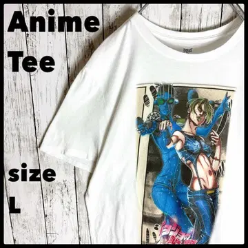 죠죠의 기묘한 모험 애니메이션 t셔츠 L 죠린 쿠죠 죠린 anime