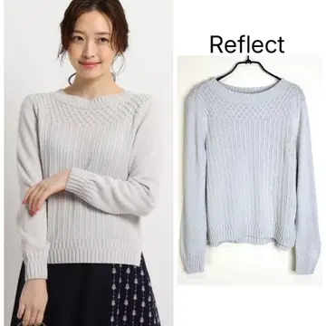 Reflect 라메 믹스 크루 니트