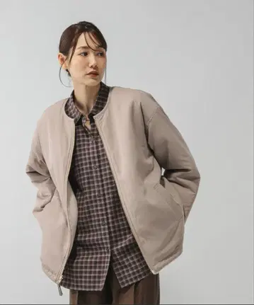 글로벌 워크 리버서블 보아 블루종