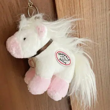 말 호스 봉제 인형 키링 마스코트 핑크 참 포니