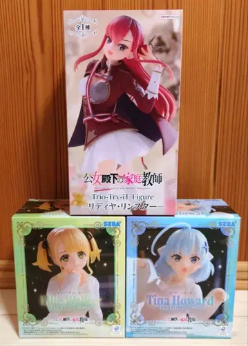 [ 새상품 ] 공녀 전하의 가정교사 피규어 3종 세트 리디야 티나 엘리