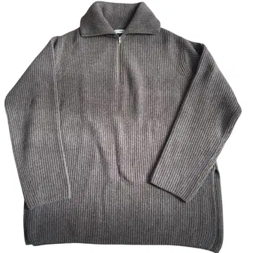 ATON 울 캐시미어 하프 지퍼 풀오버