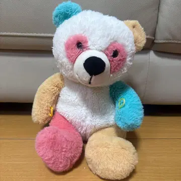 컬러풀 팬더 봉제 인형 약 30cm