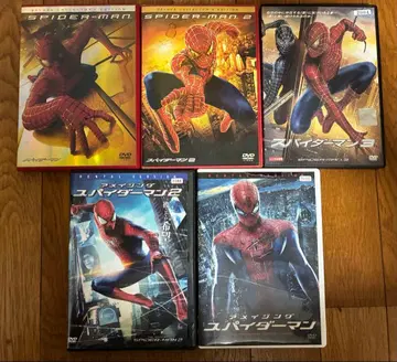 스파이더맨 DVD 5장 세트 / 약간의 흠집 및 얼룩 있음