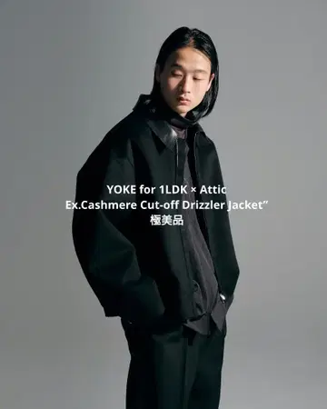 25AW YOKE for 1LDK x Attic 캐시미어 드리즐러 자켓