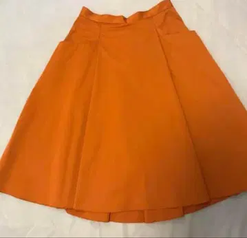 FOXY NEW YORK 플레어 스커트 사이즈 38 오렌지