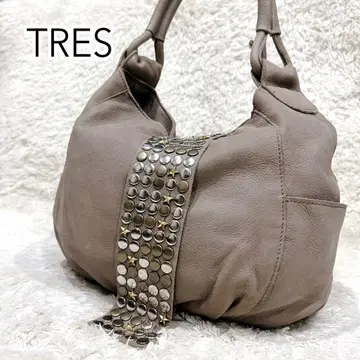 y2k 00s Archive TRES toteBag Studs beige