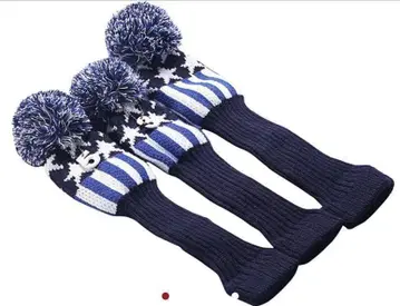 골프 헤드커버 3개 세트 파란 별