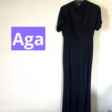 블랙 롱 올인원 Aga