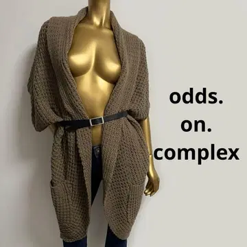 [ 4693 ] odds.on.complex 니트 가디건 F 블랙