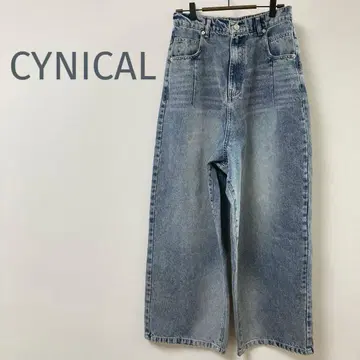 [ 새상품 ] CYNICAL 시니컬 와이드 데님 블루