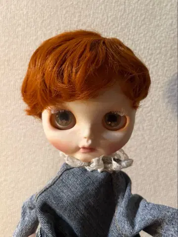 네오 브라이스 어른스러운 오렌지색 머리 숏 헤어 가발