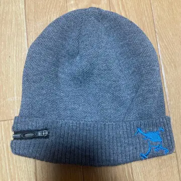 OAKLEY 그레이 니트 모자 지퍼 포함