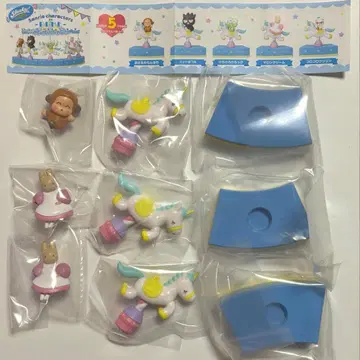 Shaky! 산리오 캐릭터즈 회전목마 - Blue - 3개 세트