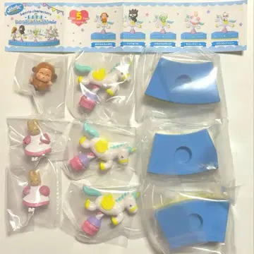 Shaky! 산리오 캐릭터즈 회전목마 - Blue - 3개 세트