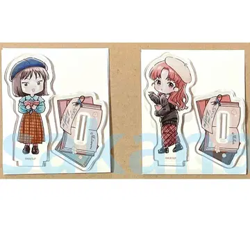 스킵과 로퍼 독서 그래프 아트 아크릴 스탠드 미츠미 미카 2세트
