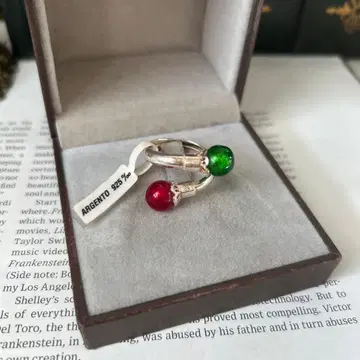 이탈리아제 베네치아 유리 실버 반지