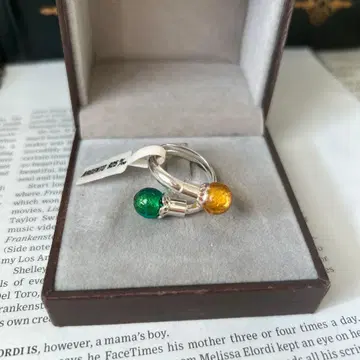 이탈리아제 베네치아 유리 실버 반지 2