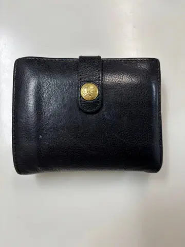 일비종떼 가죽 접이식 지갑 블랙