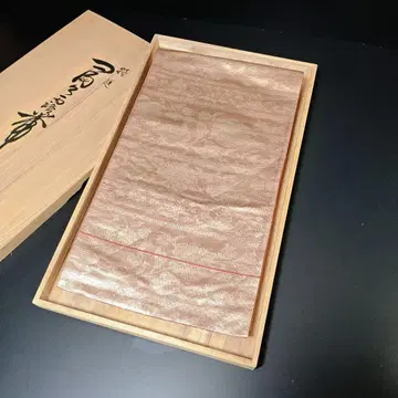 H-733 후쿠로 오비 순수 실크 육통 꽃+덩굴 패턴 공작